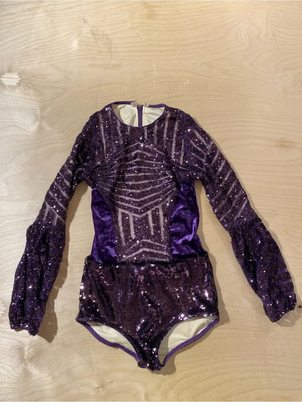 Tenth House Purple Sequin Girls' Dance Costume Leotard Size SA (RI)